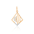 Prism Lattice Diamond Pendant – front studio view