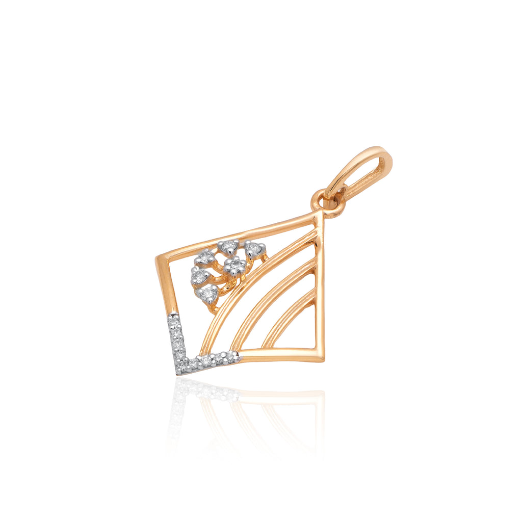 Prism Lattice Diamond Pendant – alternate studio view