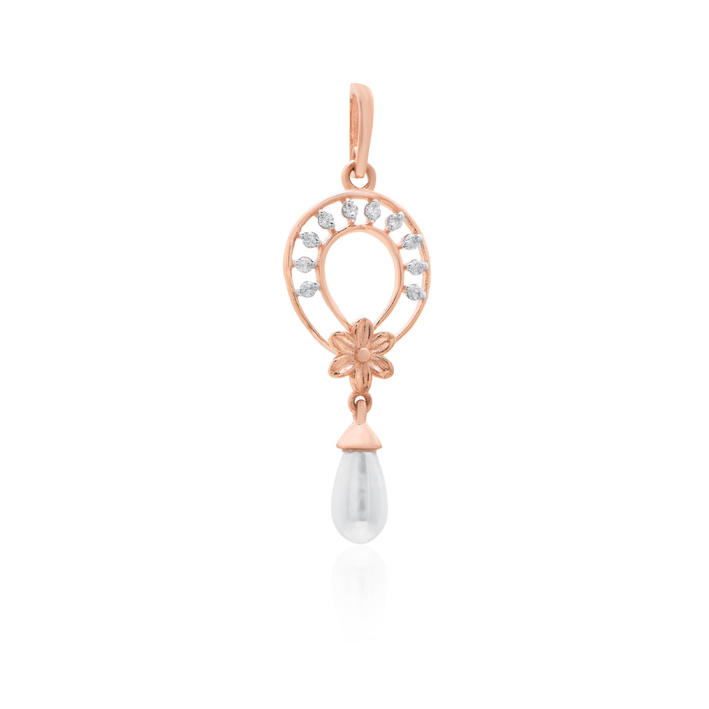 Halo Rain Diamond Pendant – front studio view
