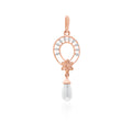Halo Rain Diamond Pendant – front studio view