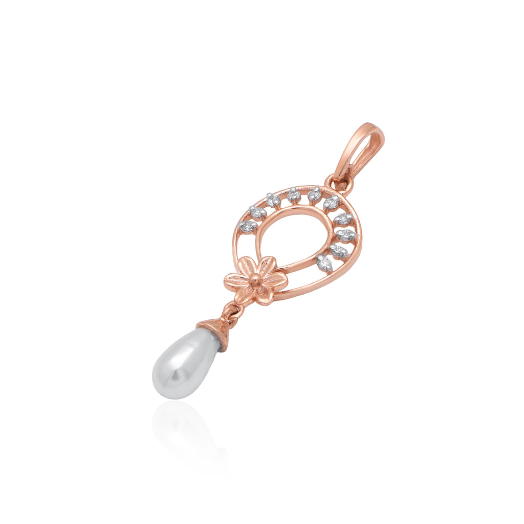 Halo Rain Diamond Pendant – alternate studio view