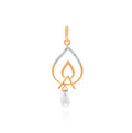 Eternal Flame Diamond Pendant – front studio view