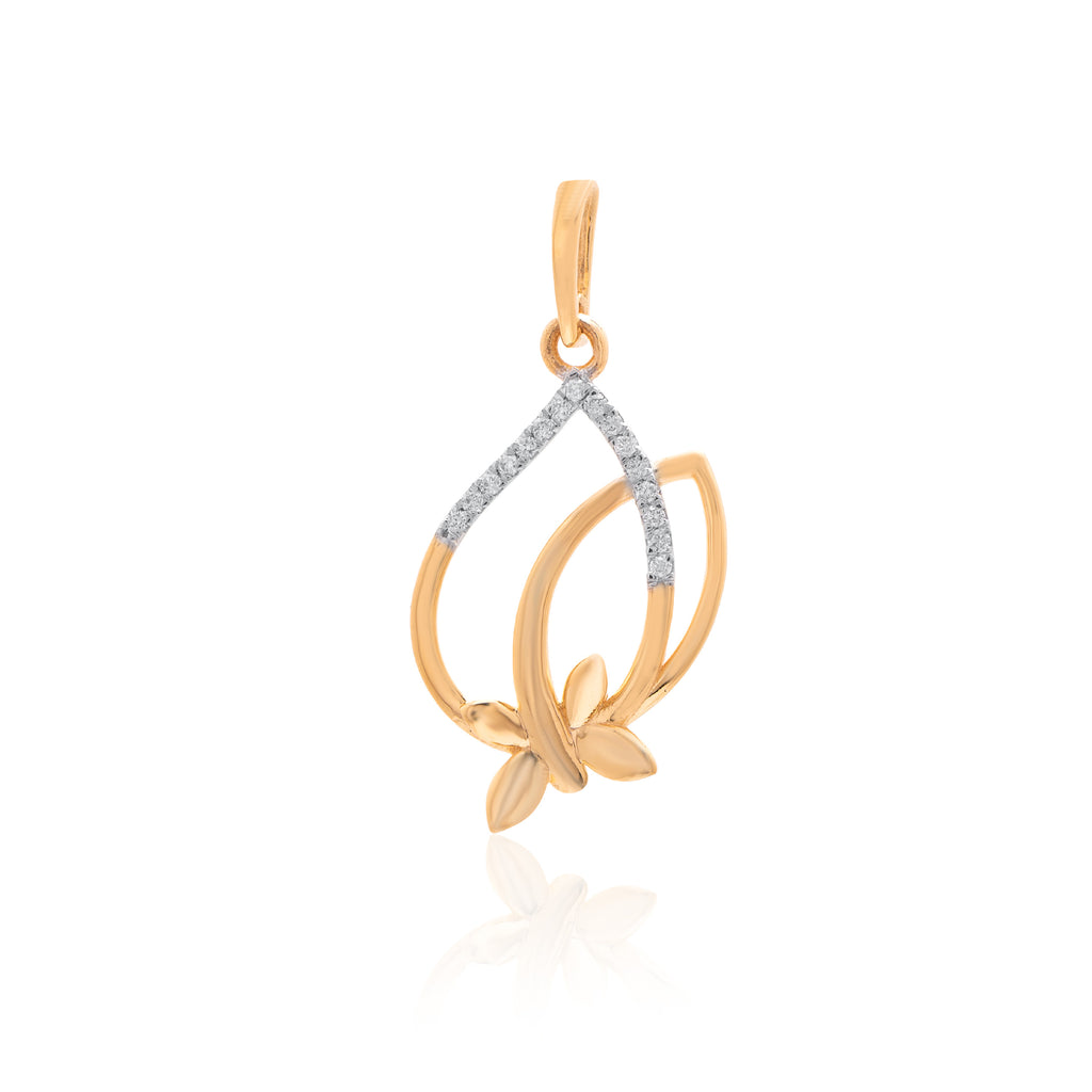 Harmony Loop Diamond Pendant – front studio view