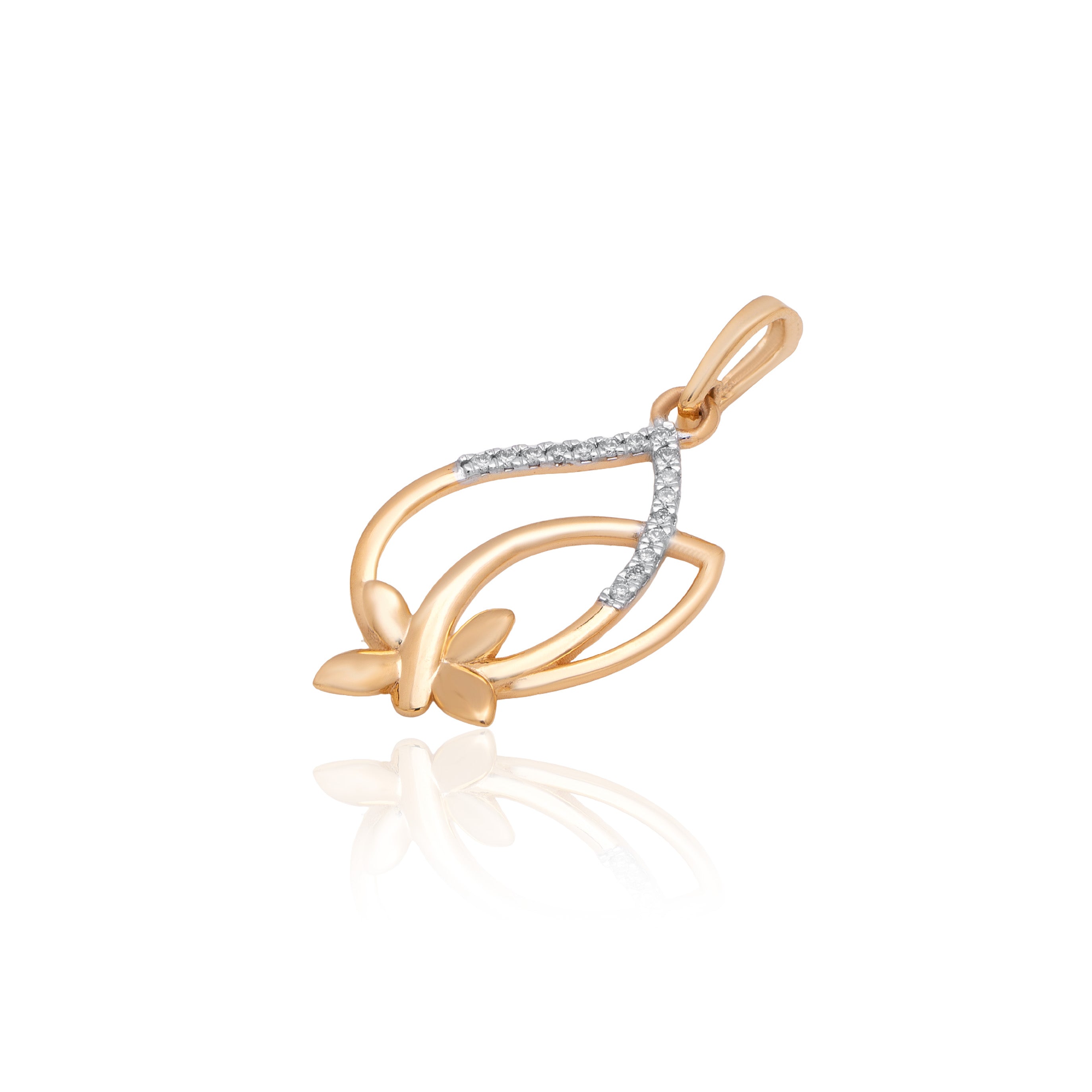 Harmony Loop Diamond Pendant – alternate studio view