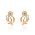 Infinity Knot Diamond Earrings – front studio view