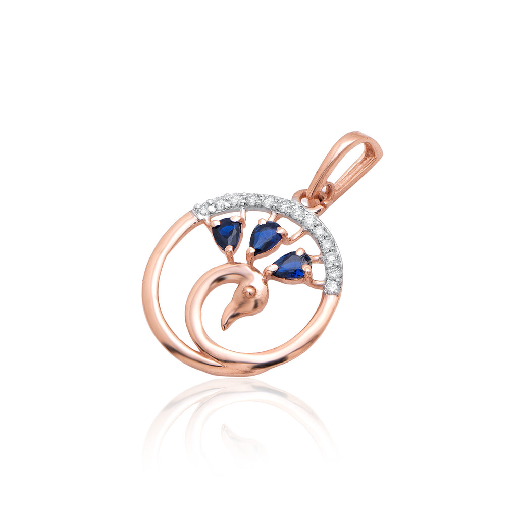 Midnight Crescent Diamond Pendant – alternate studio view