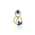 Azure Infinity Diamond Pendant – front studio view