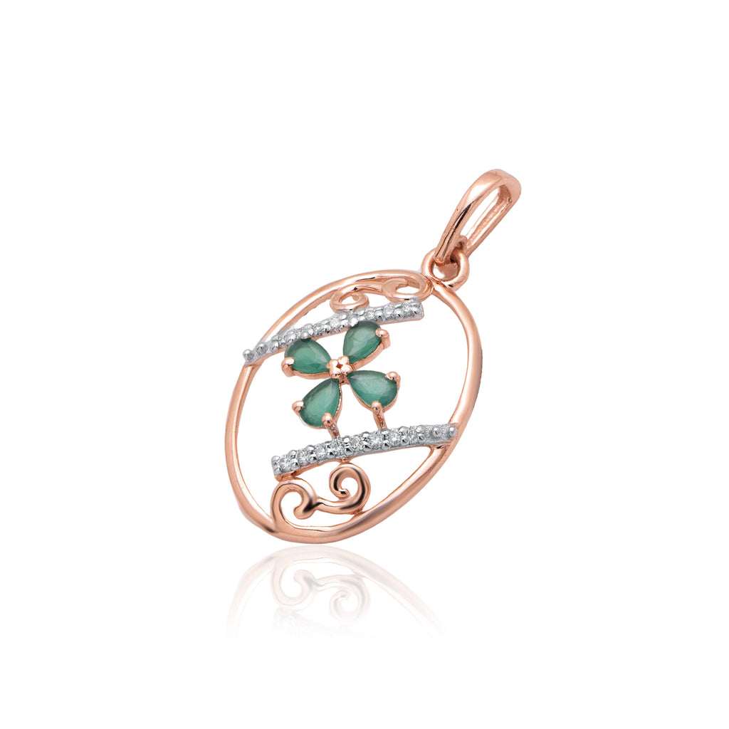 Garden Orbit Diamond Pendant – alternate studio view