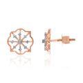 Starburst Wheel Diamond Earrings – front studio view