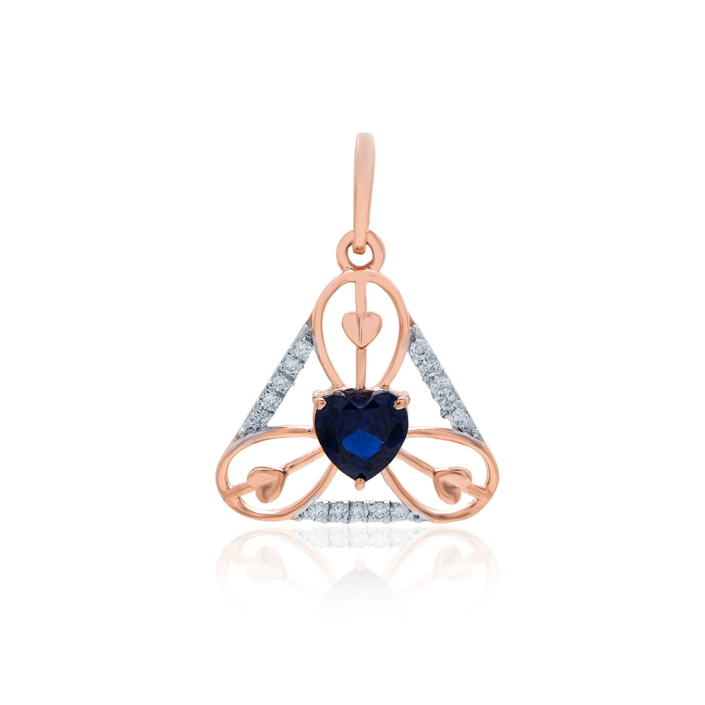Trinity Aura Diamond Pendant – front studio view
