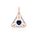 Trinity Aura Diamond Pendant – front studio view