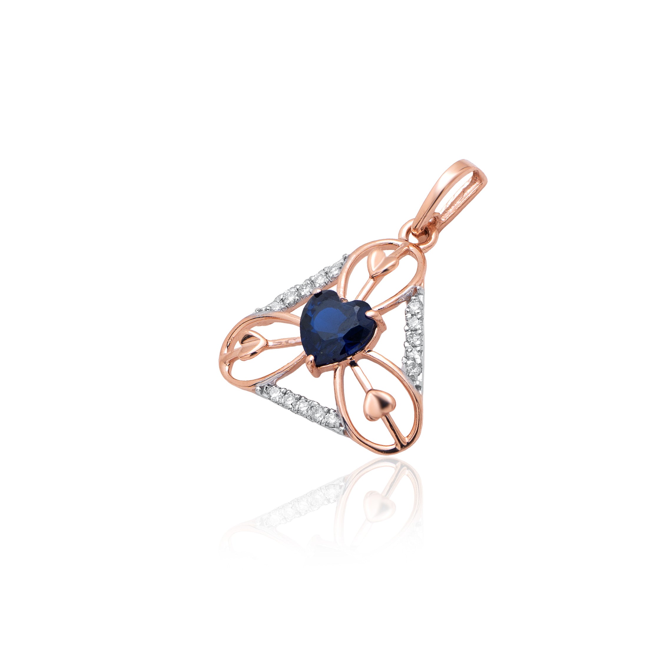 Trinity Aura Diamond Pendant – alternate studio view