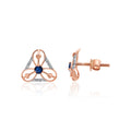 Trinity Aura Diamond Earrings – front studio view