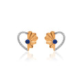 Sunrise Bloom Diamond Earrings – front studio view
