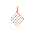 Ripple Square Diamond Pendant – front studio view