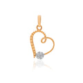 Heartline Drop Diamond Pendant – front studio view