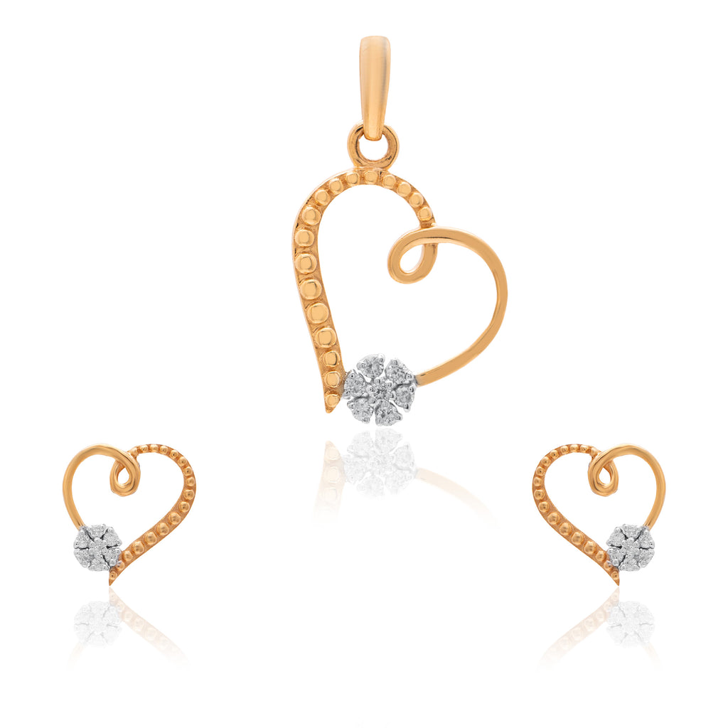 Heartline Drop Diamond Pendant – alternate studio view
