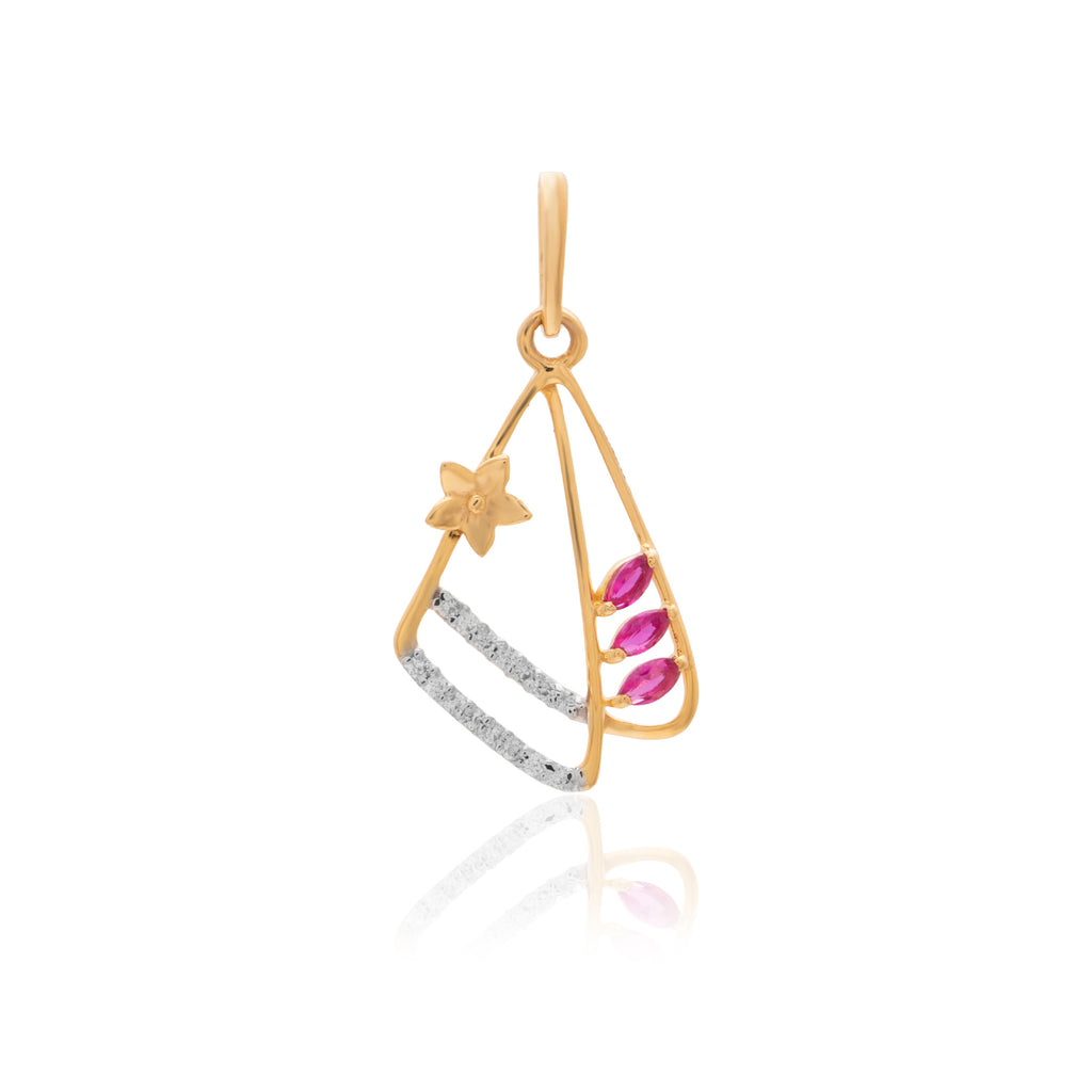 Roseate Kite Diamond Pendant – front studio view