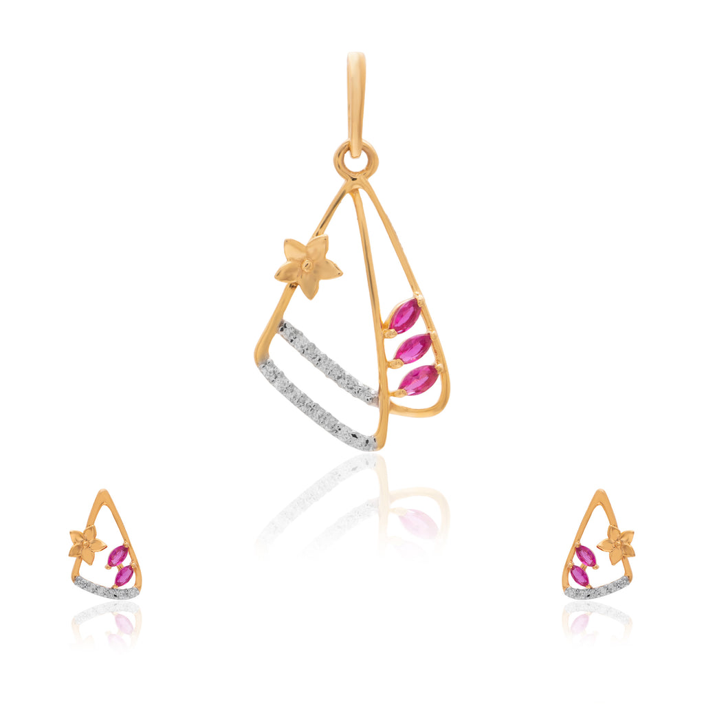Roseate Kite Diamond Pendant – alternate studio view