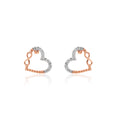 Heartline Hoop Diamond Earrings – front studio view