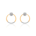 Halo Hoop Diamond Earrings – front studio view