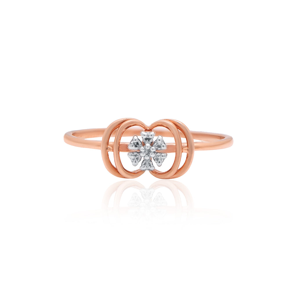 Radiant Bloom Solitaire Ring