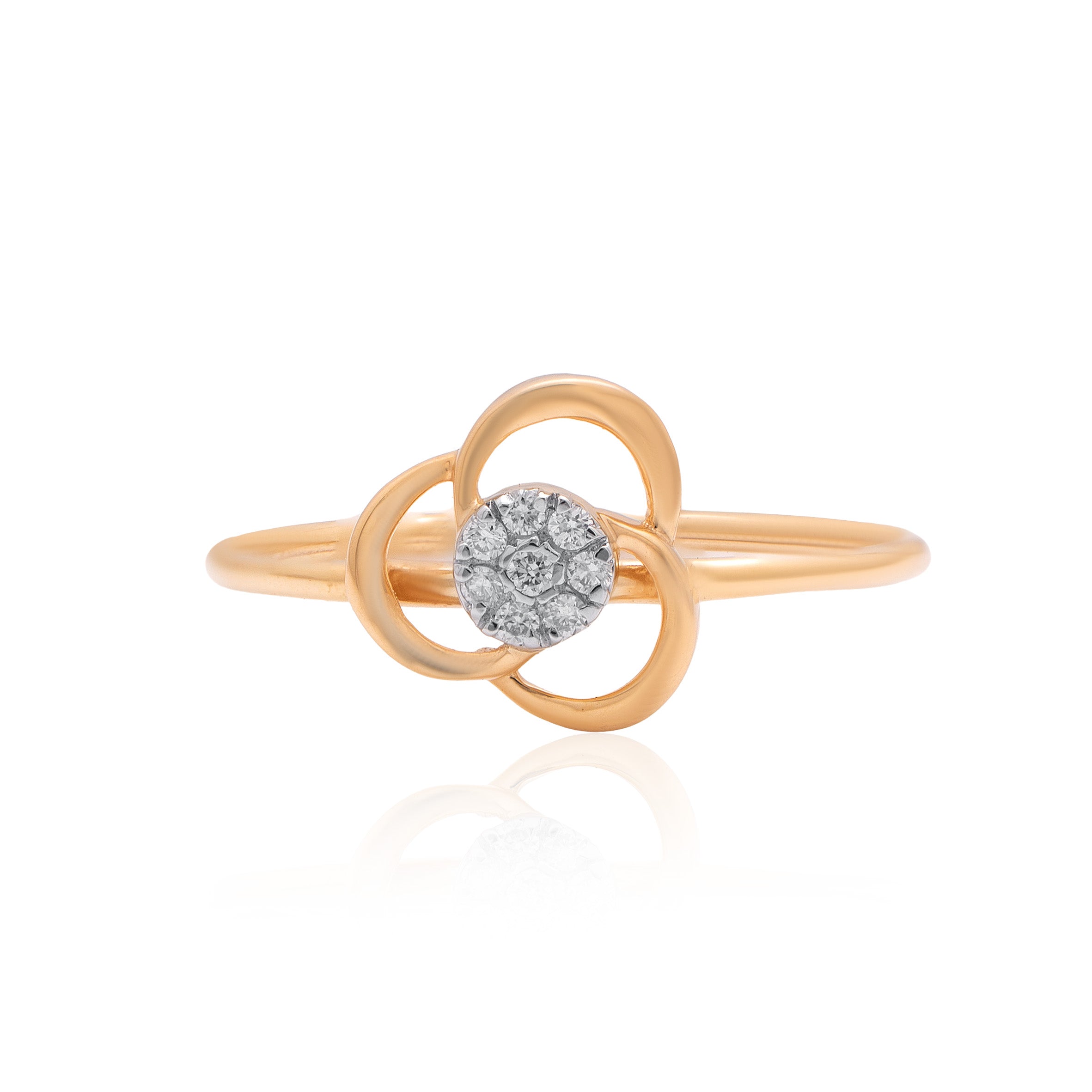 Golden Petal Glow Ring