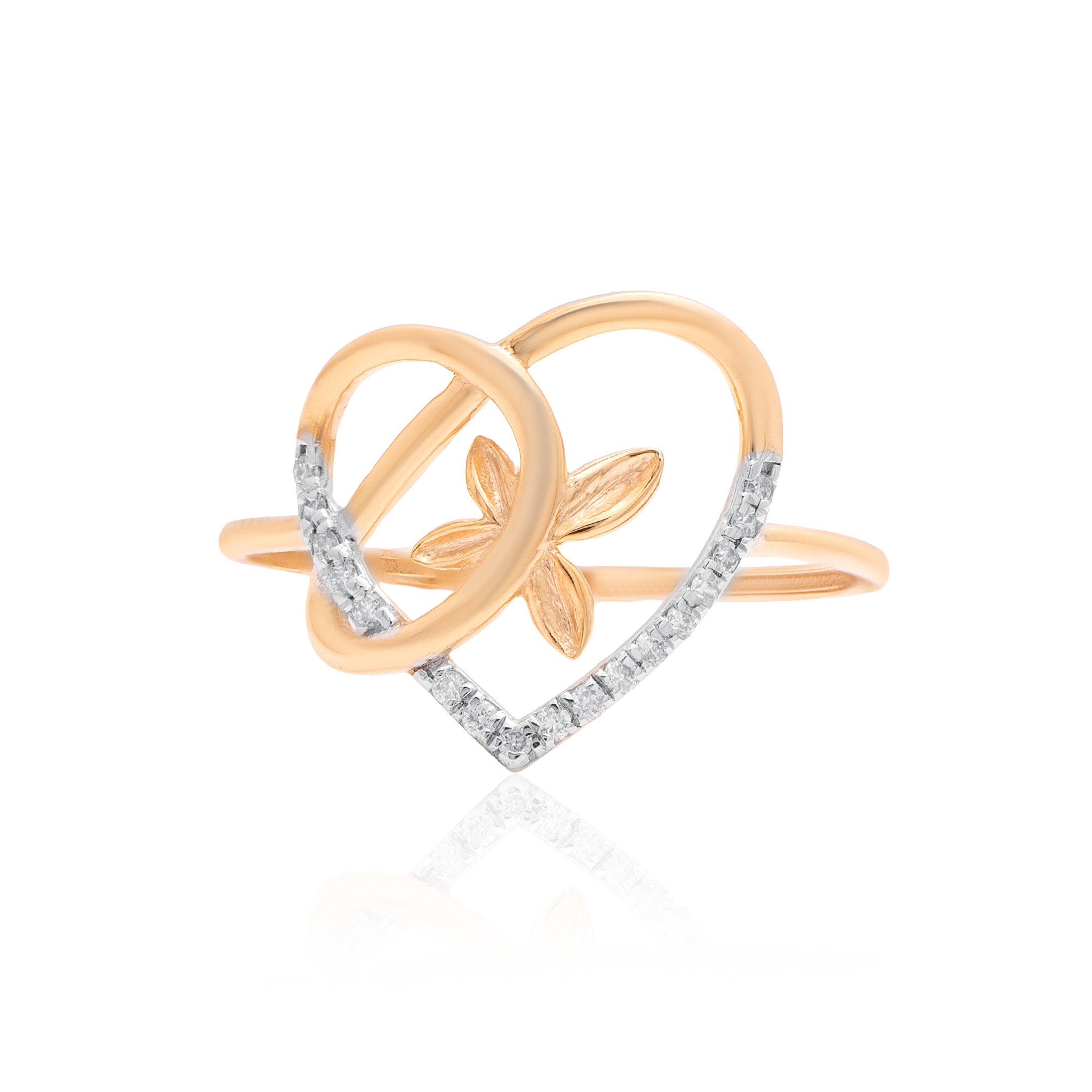 Twisted Charm Diamond Ring