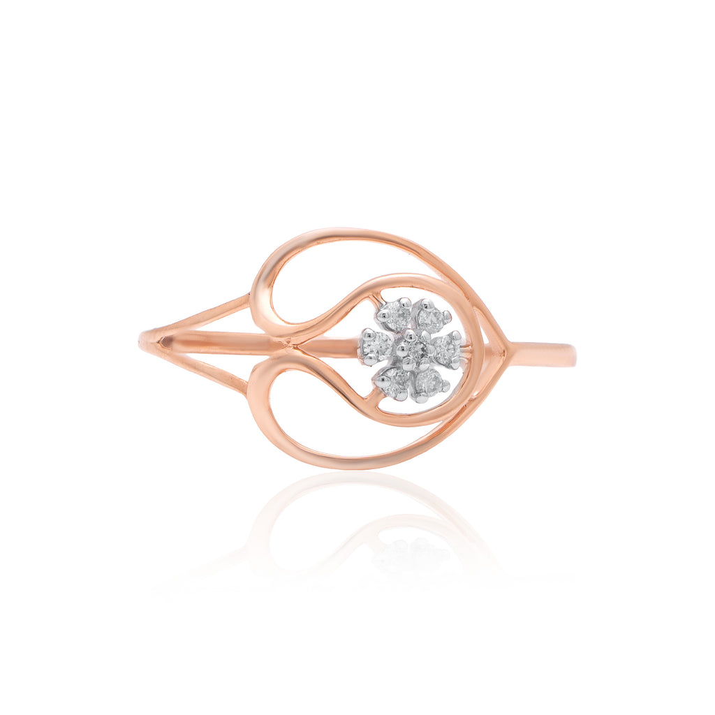 Petal Crown Diamond Ring