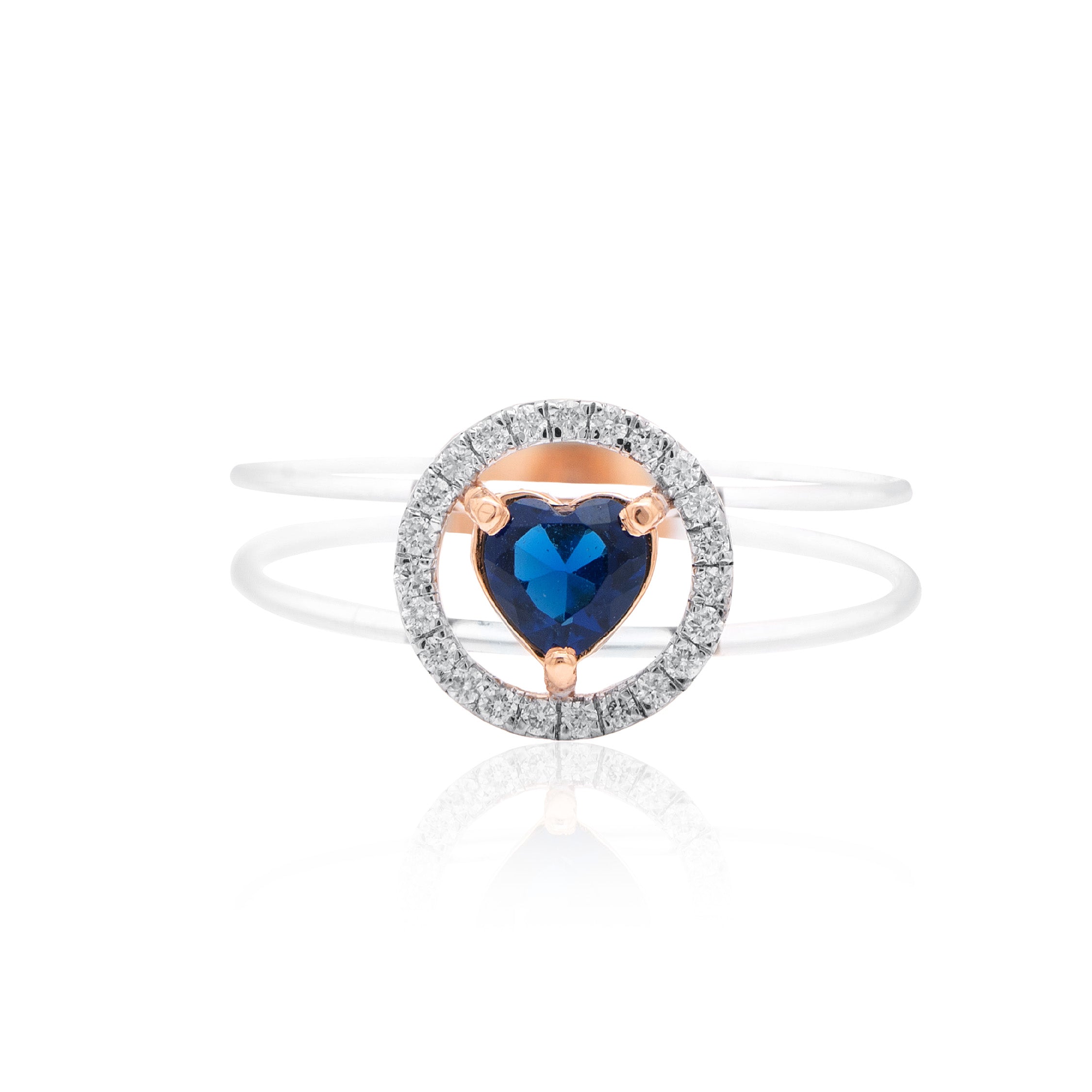 Midnight Orbit Blue Stone Ring