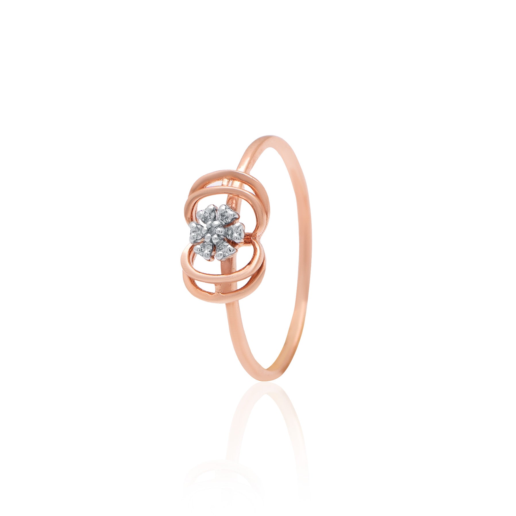 Radiant Bloom Solitaire Ring