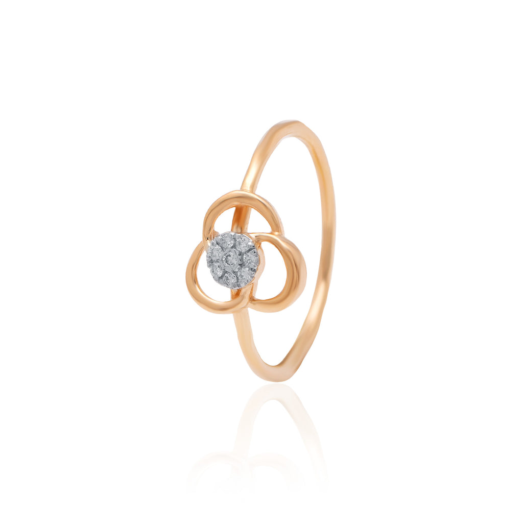 Golden Petal Glow Ring