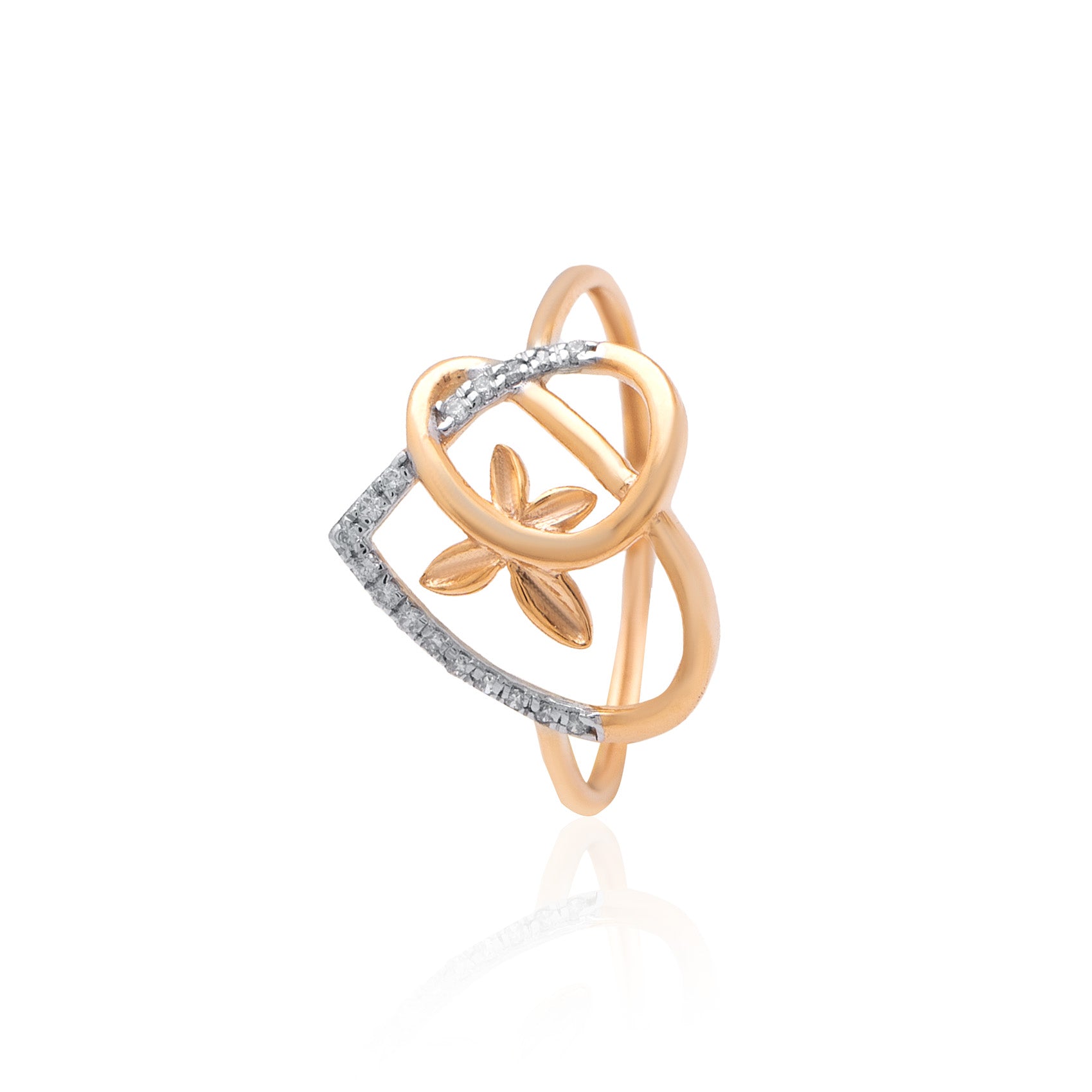 Twisted Charm Diamond Ring