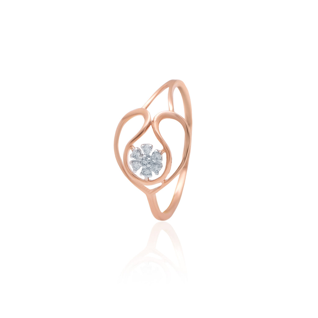 Petal Crown Diamond Ring