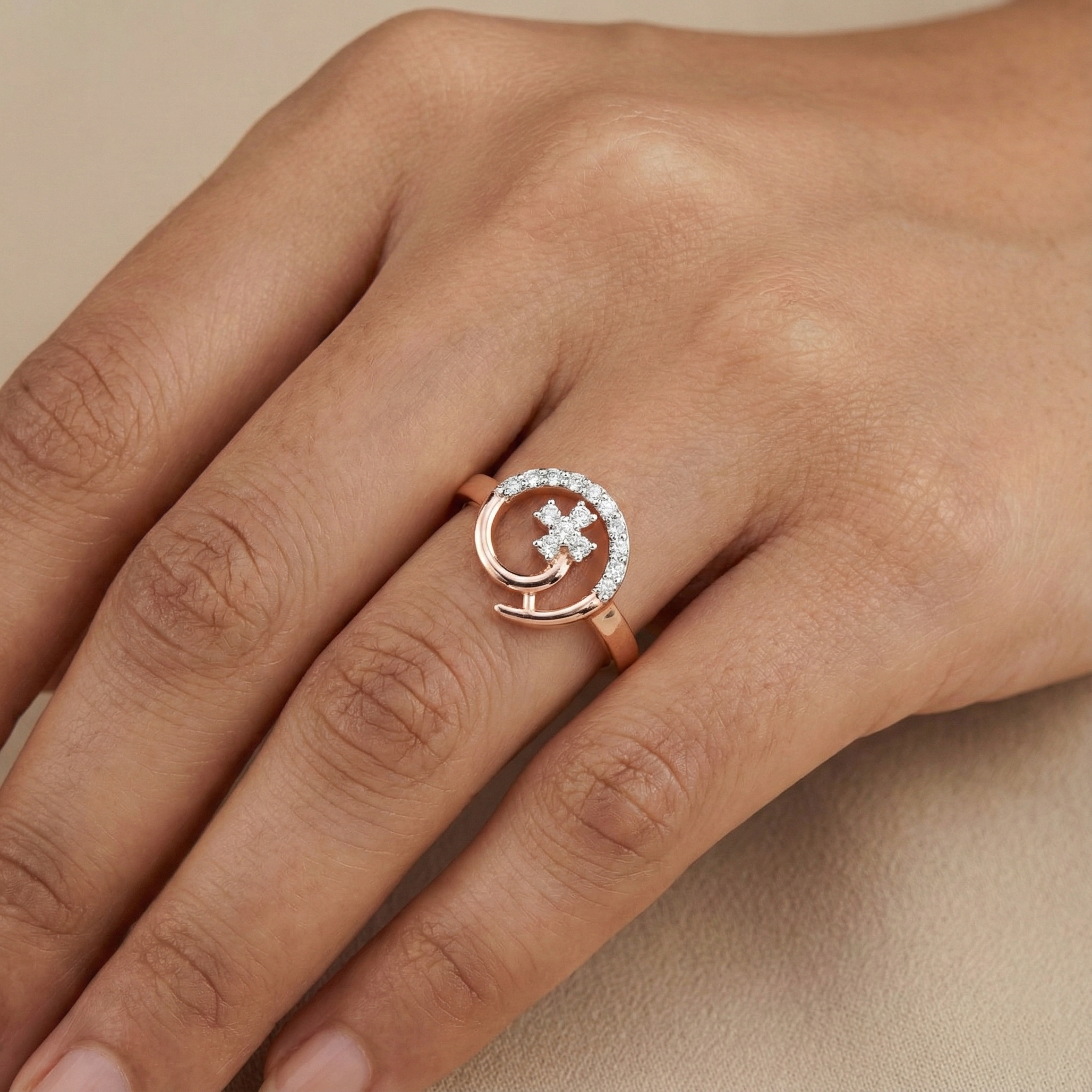 Regal Glow Statement Diamond Ring
