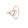 Aurora Curve Diamond Gold Ring