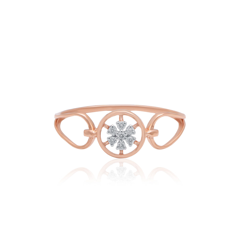 Blossom Trail Diamond Gold Ring
