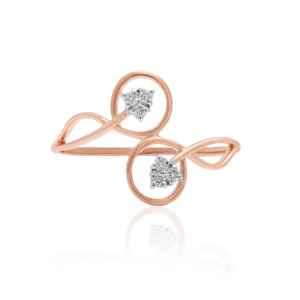 Golden Swirl Muse Gold Ring
