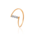 Minimal Grace Diamond Gold Ring