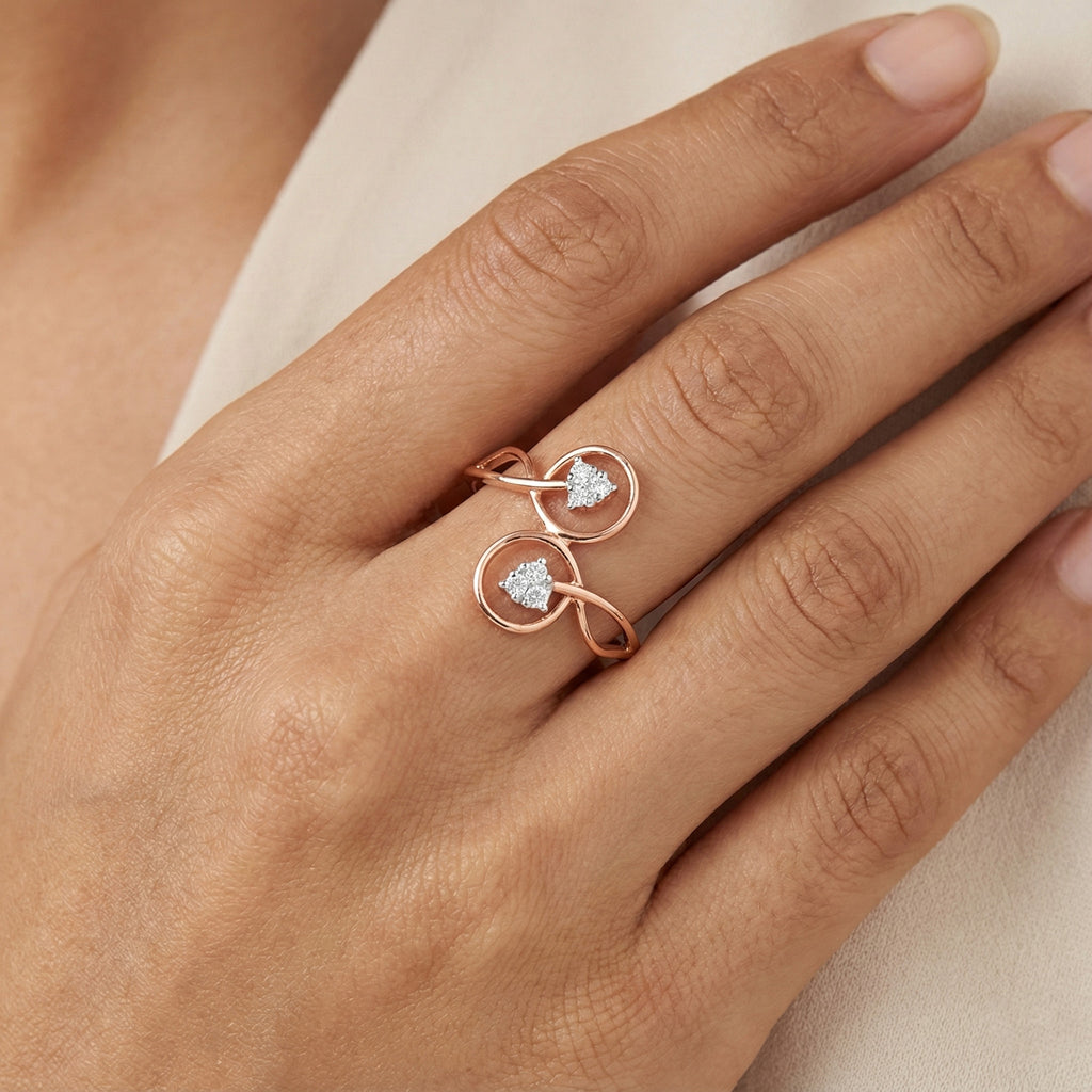 Golden Swirl Muse Gold Ring