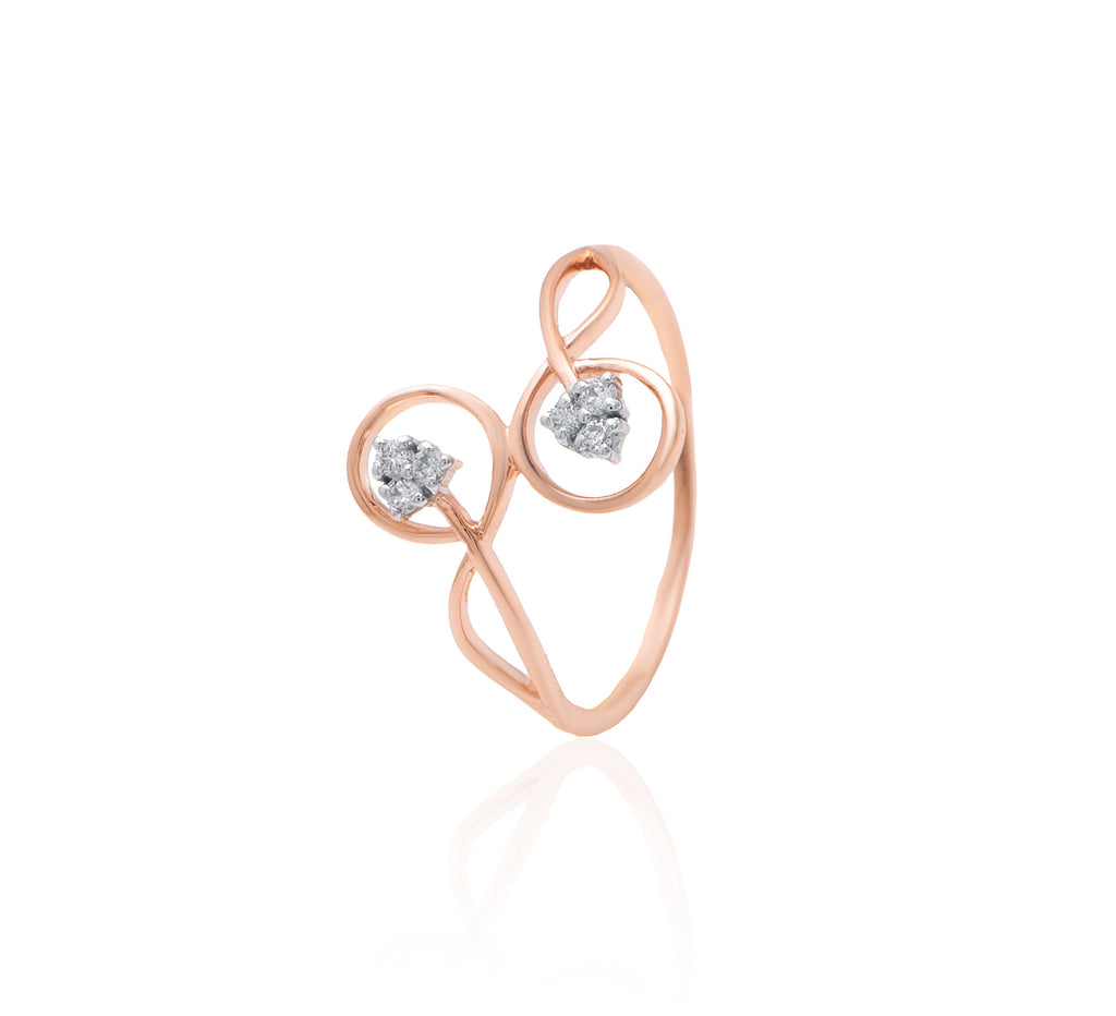 Golden Swirl Muse Gold Ring