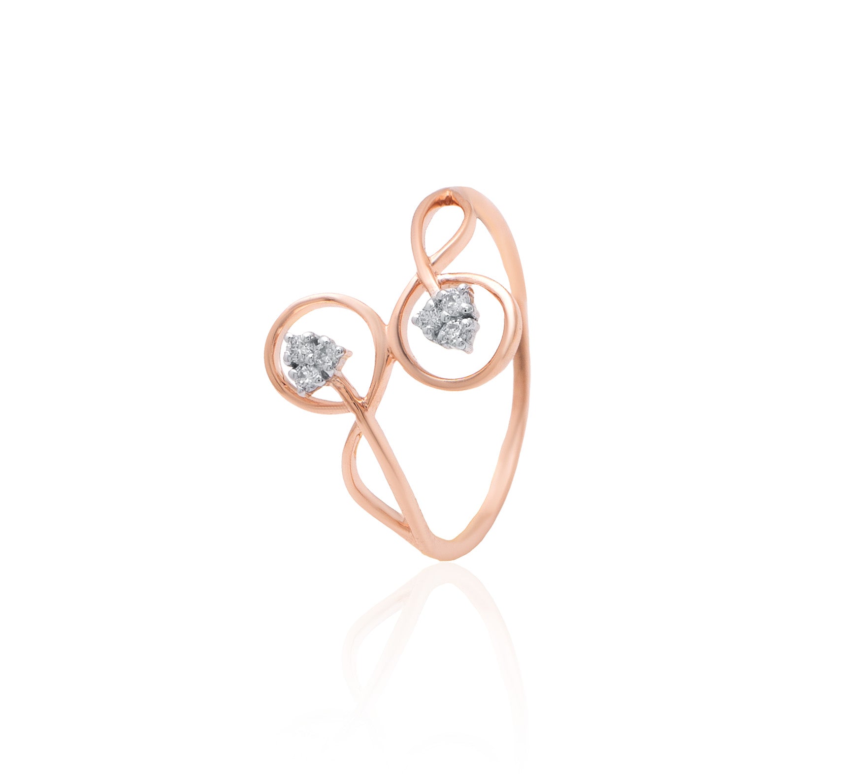 Golden Swirl Muse Gold Ring