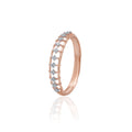 Radiant Row Diamond Gold Ring