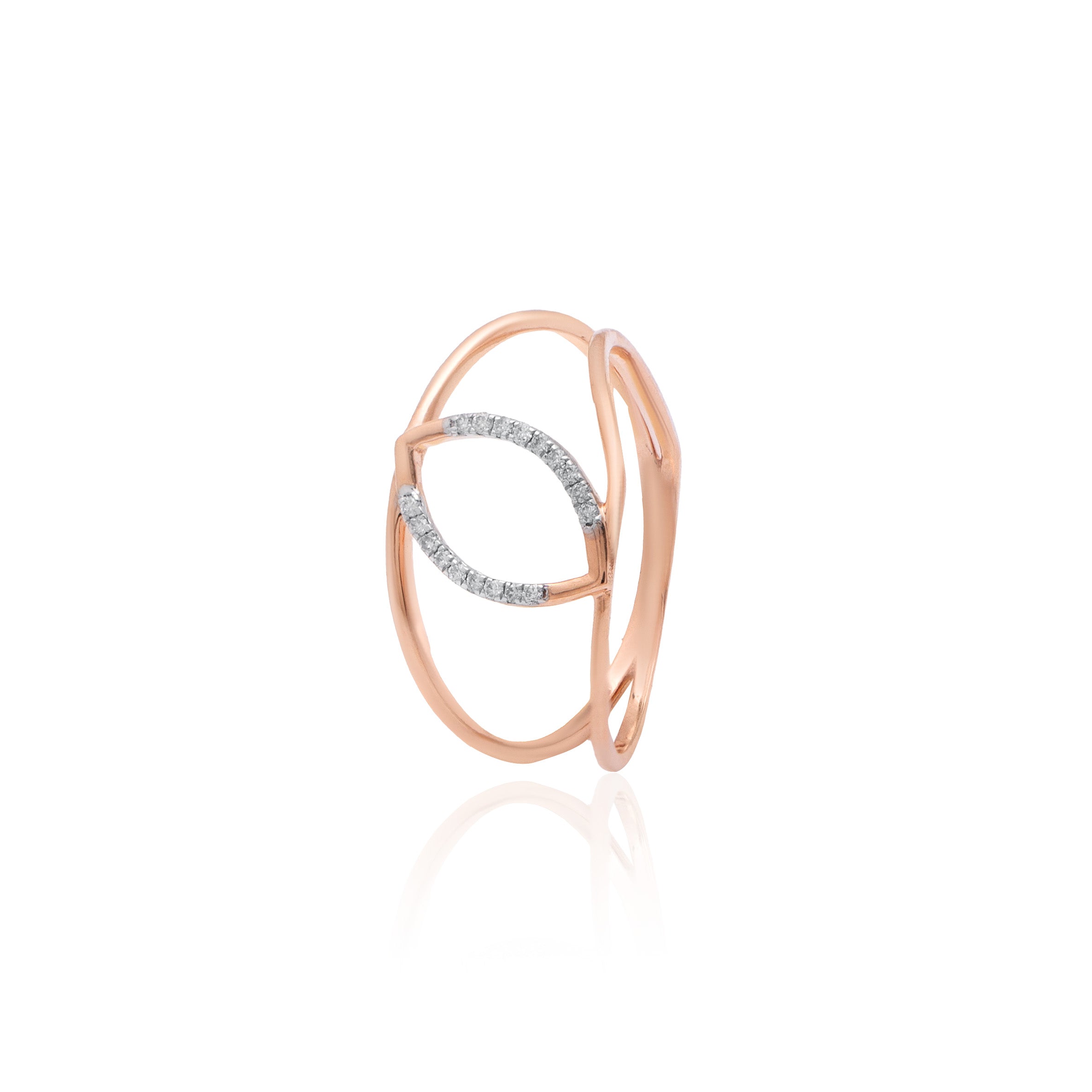 Starfall Sparkle Diamond Gold Ring