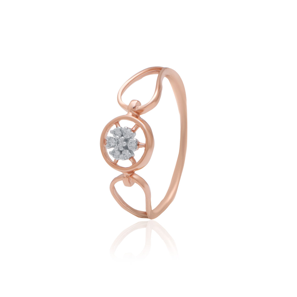 Blossom Trail Diamond Gold Ring