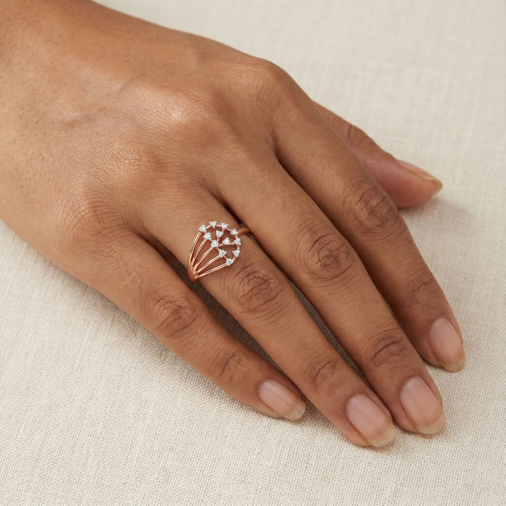 Eternal Halo Diamond Gold Ring